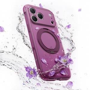 Funda Magnética Translúcida Mate para iPhone 18 17 Pro Max con Protección de 360 Grados °   Soporte de Anillo con Cubierta Antigolpes de Cuatro Esquinas - Product Image 1