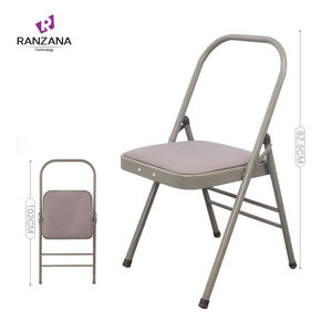 Iyengar Yoga-Stuhl Maßgefertigter Multifunktionaler Klappbarer Rutschfester Umweltfreundlicher Yoga-Zubehör mit Individuellem Logo Metallrahmen - Product Image 1