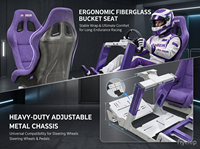 Nuevo Simulador de Carreras con Asiento Deportivo Cómodo, Asiento de Carreras, Simulador de Conducción de Automóviles