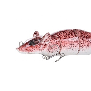 Tay chạm khắc cơ thể sống động khắc Chuột ghép nối swimbait làm bằng tay thu hút nổi hàng đầu nước Chuột Mồi Câu Cá - Product Image 4