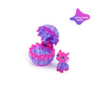 Jouet œuf de dragon imprimé en 3D PLA Feeron - Figurine de dragon miniature durable, œuf ouvrable, couleur dégradée, design tendance, pour bébé