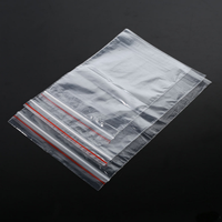 Venta al por mayor de alta calidad de embalaje Ziplock bolsa transparente hueso PE bolsa con cremallera