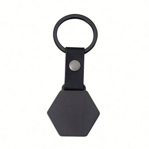 Llavero de Metal Hexagonal Grabado con Láser, Personalizado con el Logotipo de la Empresa, en Acero Inoxidable, Varias Formas Disponibles - Product Image 3