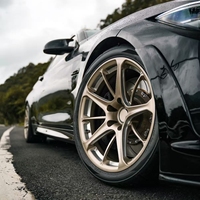 Velg Tempa Kustom 5-Spoke Deep Concave Split 18 19 20 22 24 Inch 5x114.3 5x112 untuk Tesla Model 3 Y Audi RS5 S4 S5 Mercedes