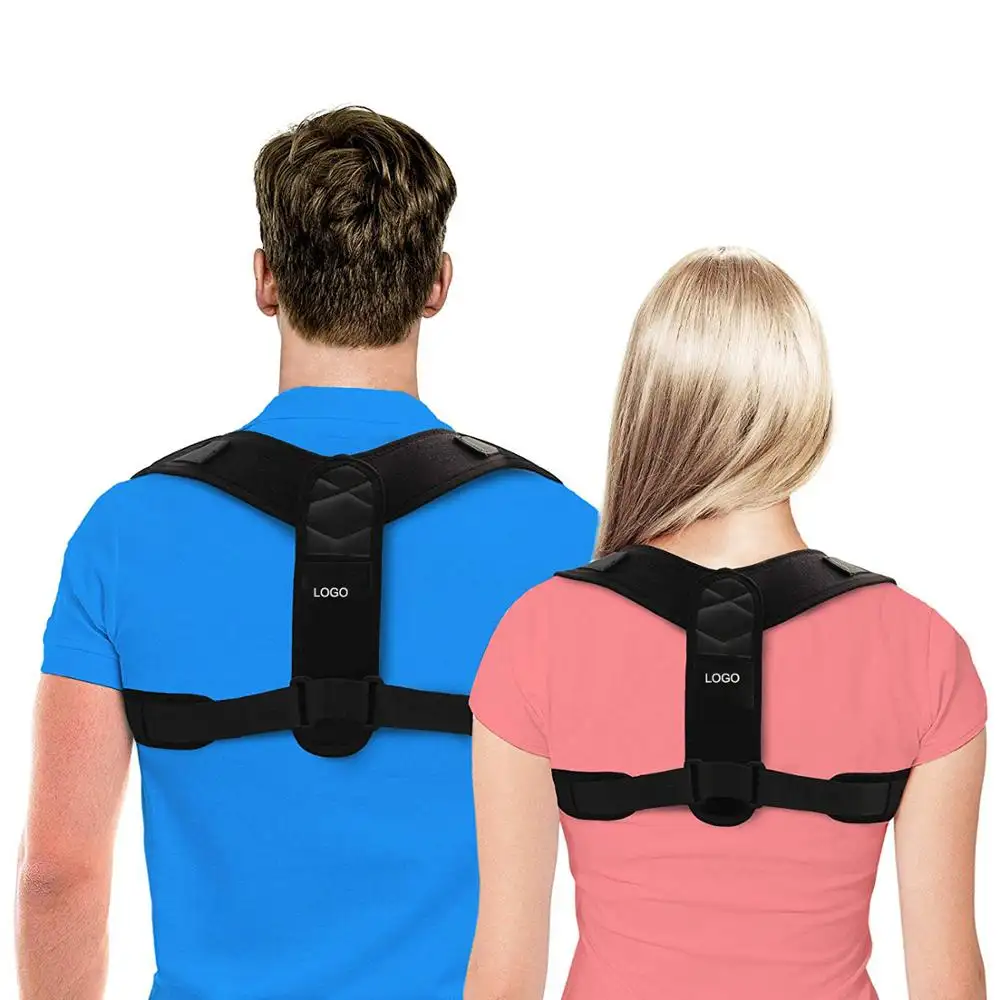 Suporte do ombro cinta postura traseira cinta corretiva Voltar Suporte Personalizado Logotipo Postura Corrector para Mulheres e Homens