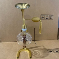 Tablet Use 550ml Clear Glass Aroma Perfume Bottle SPA Brass Aroma Instrument Essential Oil Aroma Coffee Beans Smell Bottle