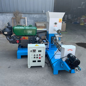 Extrudeuse de production de nourriture flottante pour poissons et crevettes à petite échelle, machine à granulés pour aliments pour animaux (chiens, poissons, crevettes) 200 kg/h - Product Image 1