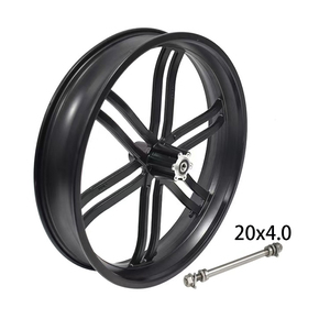 Accessoires et pièces pour vélo électrique, vélo à neige, roue avant intégrée en alliage d'aluminium de 20 pouces, pneus larges 20x4.0 avec axe - Product Image 1