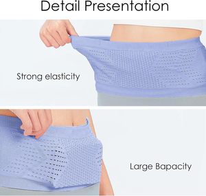 No Zipper Design Waterproof <strong>Neoprene</strong> Sport Waist <strong>Belt</strong> With Hidden Compartment For <strong>Running</strong> Travel Unisex - Product Image 5