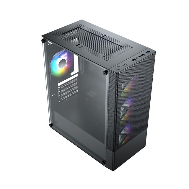2023 Tecnomall New Design High Airflow Mid Tower M-atx Gaming Case Computer Pc Case
