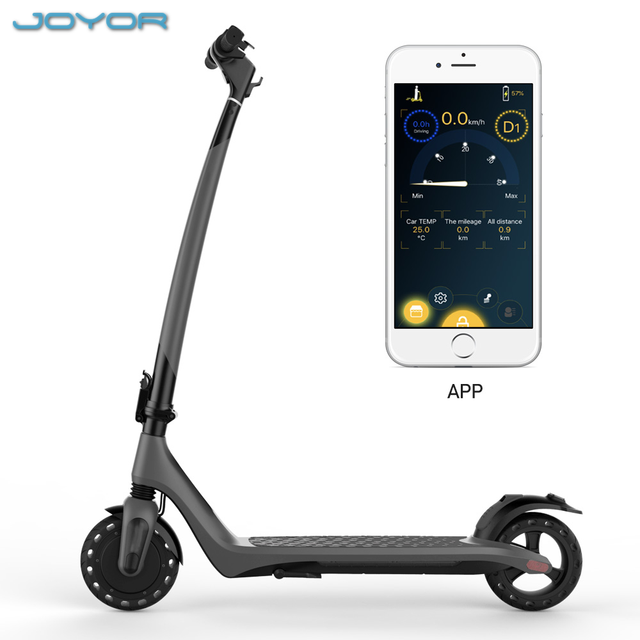 JOYOR A3 Electric Scooter New Model 8 Inch 36V 7.8AH Foldable Powerful 500W Motor Front Brake Bluetooth Smart Features for Kids