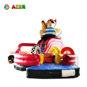 Parcours d'obstacles gonflable pour enfants, thème lutte contre les incendies, jeu gonflable d'extérieur Wipe Out - Product Image 1