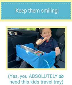 Mesa Plegable para Asiento de Coche para Niños Pequeños, Organizador Portátil Impermeable para Bebés, Bandeja de Actividades para Niños para Viajes en Coche - Product Image 3