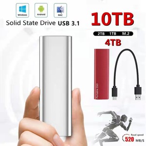 Fashion Portable External SSD 16TB 30TB 60TB High Speed Data Transfer Upgraded Capacity Mobile Solid State Hard <b>Drive</b> - Product Image 5