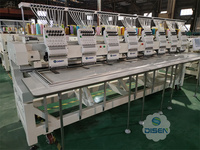 Máquina de Bordar Computarizada Recoma Fieya Modelo Antiguo Dori, 621 Multihead Digital, 9 Agujas Planas, 2da Computadora, 21 Cabezales, Bordado de Gorras, 10 Cabezales, 24 Cabezales