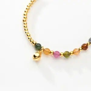 S925 bead bracelet with bell crystal jewelry adjustable bracelet wholesale