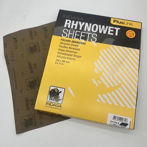 Indasa OEM Médio Dureza Quadrado Branco Látex Papel Abrasivo Lixa 230x280mm para Moagem - Product Image 2