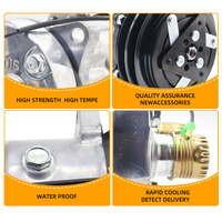 Compresor de Aire Acondicionado de 124 mm para SD709, 152488 207402 10307890 2009839, para Compresor Sanden 709, Sanden 152488 7402