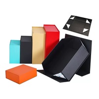 Boîte cadeau magnétique rigide recyclable personnalisée, finition brillante, gaufrage, doublure en éponge pour bougies, fleurs de la Saint-Valentin, expédition immédiate