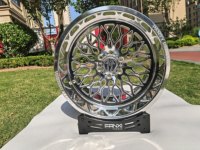 FANXI Full Gloss Black 24x12 America Force Concave 8x180 8x6.5 8x170 pour Ford F250 F350 Chevy2500 Gmc2500 Denali Sierra 2500