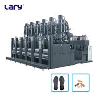 Nouvelle machine d'injection de semelles en caoutchouc LARY LRS165-6ST, 6 stations, moteur, force de serrage de 1650 KN, volume d'injection de 850 ml, haute qualité