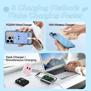 Banco de energía inalámbrico magnético personalizado de fábrica Animal Panda 5000mAh 20W <span class=keywords><strong>cargador</strong></span> de batería portátil banco de energía inalámbrico <span class=keywords><strong>para</strong></span> <span class=keywords><strong>iPhone</strong></span> - Product Image 5