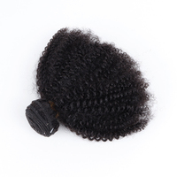 OrientFashion Lot de mèches de cheveux humains vierges brésiliens bouclés afro crépus 100% naturels, extensions de tissage 4c pour femmes noires