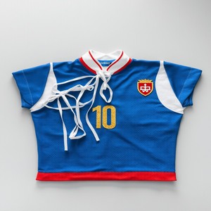 Maglia da Calcio Retrò Personalizzata con Laccetti Frontali per Squadre Femminili, Design Traspirante per Partite di Squadra OEM - Product Image 2