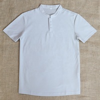 T-shirt à manches courtes personnalisable de haute qualité, broderie de logo, coton et lin, vente en gros, décontracté, été, col rond, coupe ample pour hommes