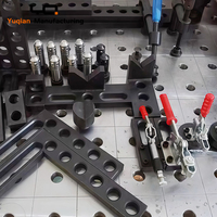 Nouvelle table de soudage 3D intégrée pour l'atelier industriel avec rangement pour règles et pinces et roulettes verrouillables