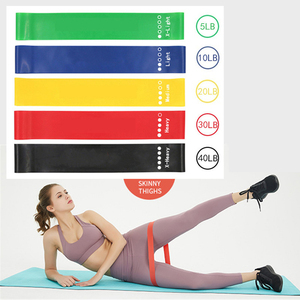 THYFIT Set di Fasce Elastiche di Resistenza con Logo Personalizzato, Confezione da 5 Pezzi, <span class=keywords><strong>per</strong></span> Fianchi, <span class=keywords><strong>Glutei</strong></span>, Esercizi a Casa e in <span class=keywords><strong>Palestra</strong></span> - Product Image 6