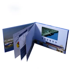 Newly designed custom lcd screen white free shipping 7 inch video brochure greeting with digital card lcd display module