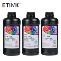 Encre UV à forte adhérence neutre pour encres d'impression G5 G6 CE4M, impression de coques de téléphone, impression de boîtes cadeaux, WCMYK 1000ML