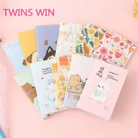 Mini Notebook with Paper Cover, Funny Animal Prints, Cute
