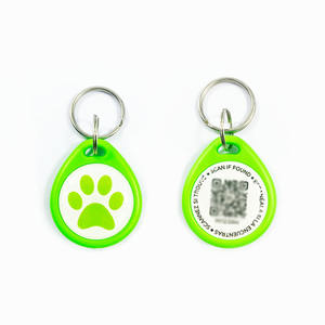 Etiquetas de identificación para mascotas, etiquetas para perros y gatos para grabar NFC, plástico ABS, código QR, etiqueta de identificación para mascotas - Product Image 1