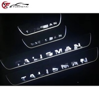 FUXINGTAI Compatible avec Renault Talisman 2015-2019, pédale de bienvenue à LED à flux dynamique avec barre de seuil lumineuse