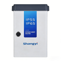 Boîtier de distribution d'alimentation extérieur certifié CE en acier inoxydable 304, boîtier de distribution électrique IP54, coffrets pour instruments électroniques, surface blanche