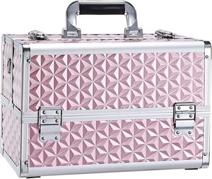 Trousse de Maquillage Professionnelle Faite à la Main en Aluminium, Boîte Cosmétique Portable, Organisateur de Bijoux avec Serrure, 3 Plateaux - Product Image 2