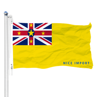 Drapeau du Nigeria 3x5 durable pour équipe sportive, bannière décorative murale intérieure, compatible avec les mât de drapeau pour l'extérieur de la maison