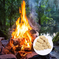 Allume-feu de survie en plein air Bâton en bois Allume-feu BBQ Camping Bois Laine Briquets