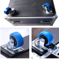 Contrôleur DJ 10U Mount Aluminium Amp Rack Case Empilable Tool Road Flight Cases Avec Roues