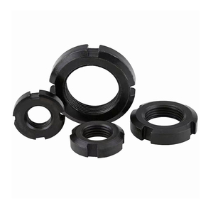 Gb812 Oxit Đen rãnh tròn rãnh trục khóa <span class=keywords><strong>Nut</strong></span> Metric chủ đề m10-m60 chống phát hành tự khóa dừng lại Nylon <span class=keywords><strong>NUT</strong></span> - Product Image 3