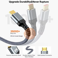 1.5M 5FT 8K60hz uzun HDTV kablosu 48Gbps 2.1 yüksek hızlı oyun kablosu 4K120 144Hz RTX 3090 EARC HDCP 2.2 & 2.3 PS5 için uyumlu