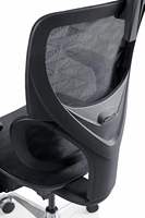Chaise de bureau exécutive pivotante réglable JNS 101, chaise de bureau ergonomique en maille avec appui-tête 3D