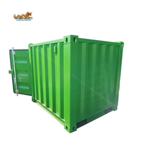 Conteneur de transport mini portable en acier Corten de 6 pieds, neuf, pour le stockage de marchandises sèches, à vendre