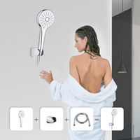 Pommeau de douche à économie d'eau de pulvérisation de pluie ABS à haute pression pour salle de bain toilette hôtel ou appartement usine en gros
