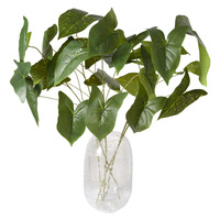Bruiloftdecoratie Bos-stijl Groene Kunstbloemen Bladeren Vloerarrangementen - Kunstmatige Groene Bloemstukken van Plastic