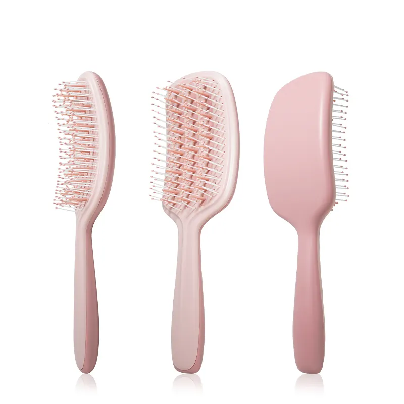 2023 New Arc Design Personalized Tree Shape Teeth Hairbrush Combs for Long Thick Hair Detangle Hair Brush