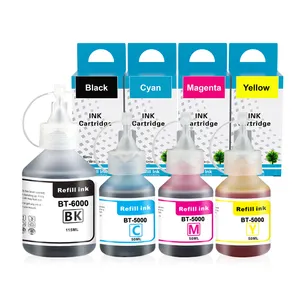 Topjet Premium BT6000 BT 6000 BT5000 tinta de recarga de botella a base de agua a granel de Color Compatible para impresora Brother