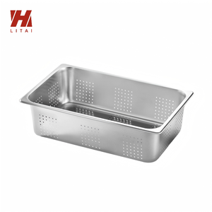 Liyunda Multi-size Gastronorm <strong>Pan</strong> <strong>Storage</strong> Bowl Perforated Stainless Steel 201 304 GN <strong>Pan</strong> Stackable Basin for Vegetable Cleaning - Product Image 3